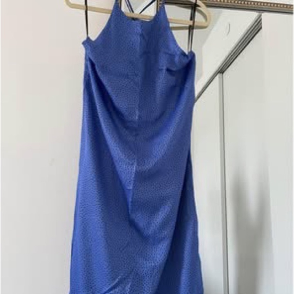 Zara Blue Halter Dress